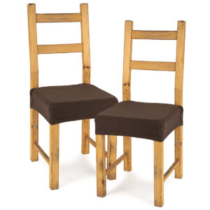 4home Multielastický poťah na sedák na stoličku Comfort hnedá