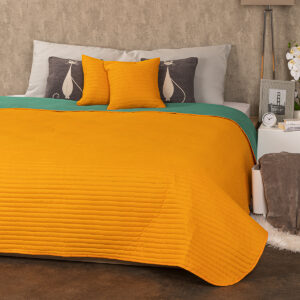 4Home Prehoz na postel Doubleface oranžová/zelená Farba oranžová
