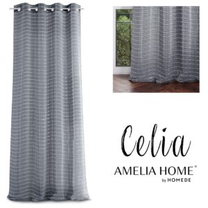 Záclona AmeliaHome Celia I sivá