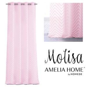 Záclona AmeliaHome Molisa růžová