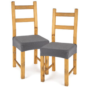 4home Multielastický poťah na sedák na stoličku Comfort sivá