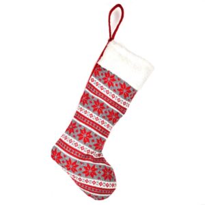 Vianočná textilná topánka pletená
