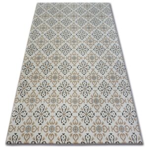 Kusový koberec ARGENT – W4949 kvety, krémový