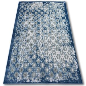 Kusový koberec ACRYLOVY YAZZ 7006 sivý / modrý / slonová kosť