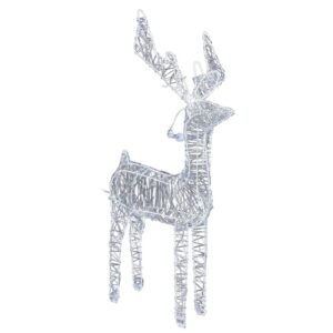 Vianočná drôtená dekorácia Reindeer strieborná