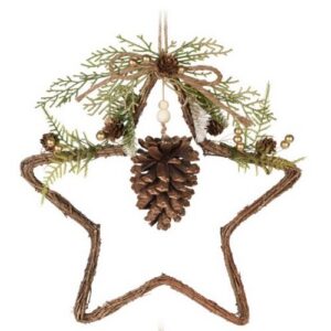 Závesná vianočná dekorácia Woody Star