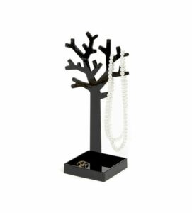 Stojan na šperky v tvare stromu Compactor - čierny plast Farba čierna