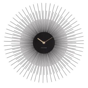 Karlsson 5817BK Dizajnové nástenné hodiny pr. 45 cm Farba čierna