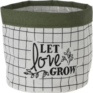 Textilný obal na kvetináč Let Love Grow