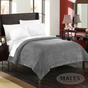 Matex Prehoz na posteľ Montana tmavosivá, 170 x 210 cm