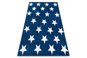 Kusový koberec SKETCH DECLAN modrý / biely – Hviezda