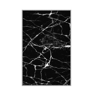 Koberec Black Marble 80×150 cm čierny