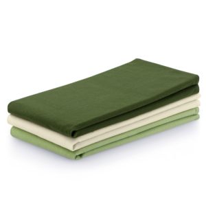 Súprava kuchynských uterákov Letty Plain - 3 ks zelená