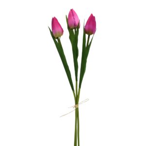 Umelá kytica tulipánov vínová, 50 cm