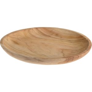 Dekoračná tácka z teakového dreva Round