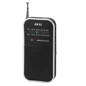 AKAI Vreckové rádio APR-350 Farba čierna