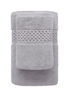 Bavlnený uterák Rete 50x90 cm sivý