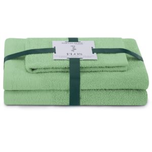 Sada 3 ks ručníků FLOSS klasický styl zelená