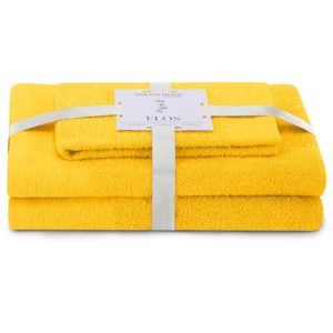 Sada 3 ks ručníků FLOSS klasický styl žlutá