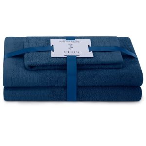 Sada 3 ks ručníků FLOSS klasický styl námořnická modrá