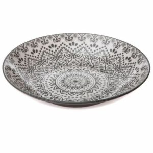 Porcelánový hlboký tanier Grey Orient