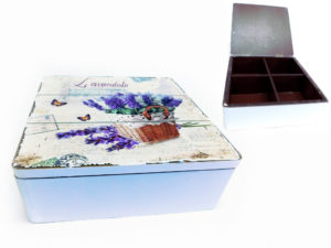 MAKRO - Box na čaj levanduľa