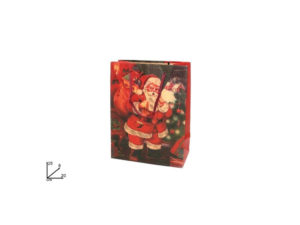 MAKRO - Taška vianočná Santa 25x20x8cm