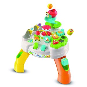 Clementoni Clemmy baby Veselý hrací stolek s kostkami a zvířátky Farba mix farieb
