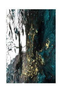 Koberec Dark Marble 80×200 cm modrý