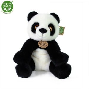 Rappa Plyšová panda sediaca čiernobiela