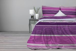 Bavlnené obliečky DANAUS 160x200 cm fialové