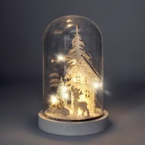 Solight LED vianočný Zasnežený domček
