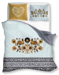 Bavlnená posteľná bielizeň Folk 008 – 160×200 cm
