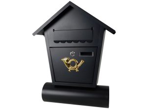 MAKRO - Poštová schránka s tubusom - čierna