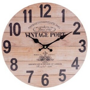 Nástenné hodiny Vintage port