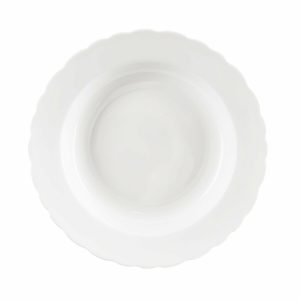 Hlboký tanier MONA vlnky pr. 24 cm Farba biela