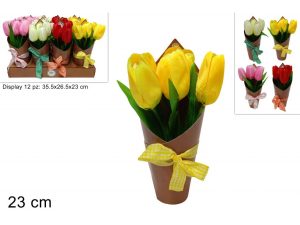 MAKRO – Kytica umelá – tulipány rôzne farby
