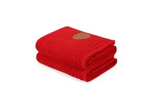 Sada 2 ks ručníků REDNOTE 50×90 cm červená