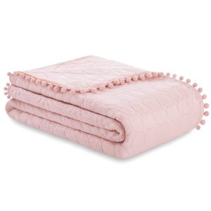 Přehoz na postel AmeliaHome Meadore III pudrově růžový