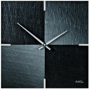 AMS 9520 dizajnové nástenné bridlicové hodiny