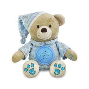 BABY MIX Plyšový Medvedík S Projektorom Modrá Farba modrá