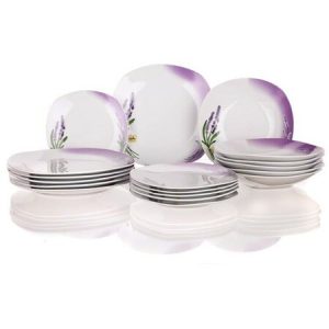 Banquet Lavender 18-dielna jedálenská súprava Farba fialová