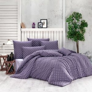 BedTex Bavlnené obliečky Brynjar fialová Veľkosť 140 x 200 cm