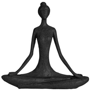 Dekorácia Yoga Lady čierna 18