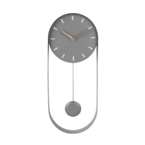 Karlsson 5822GY Dizajnové kyvadlové nástenné hodiny