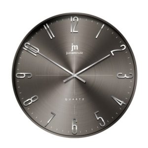 Lowell L00885G dizajnové nástenné hodiny Farba sivá