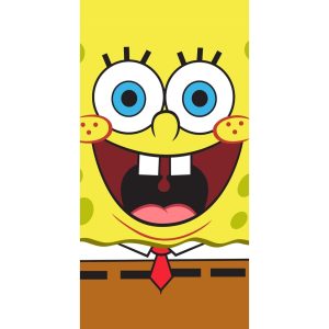 Detská osuška Sponge Bob Face Veľkosť 70 x 140 cm