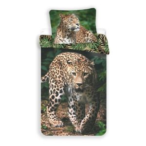 Jerry Fabrics Bavlnené obliečky Leopard green