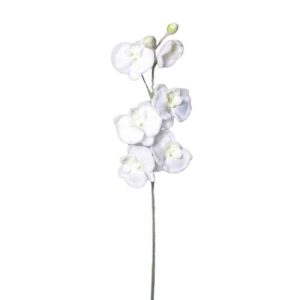 Umelá zasnežená Orchidea biela