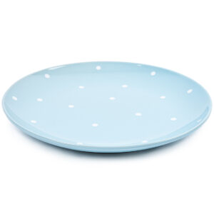 Keramický plytký tanier s bodkami